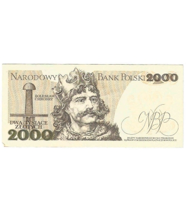 2000 zł Mieszko i Chrobry, 1977, seria A, stan 3