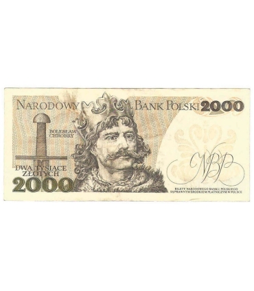 2000 zł Mieszko i Chrobry, 1977, seria A, stan 3