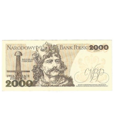 2000 zł Mieszko i Chrobry, 1977, seria A, stan 2-