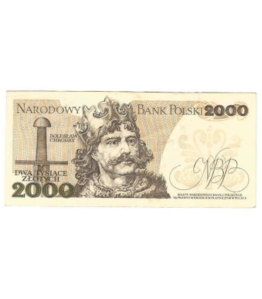 2000 zł Mieszko i Chrobry, 1977, seria A, stan 3-