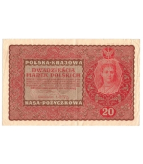 20 marek polskich (PKKP) 1919, stan 3, II serja FB