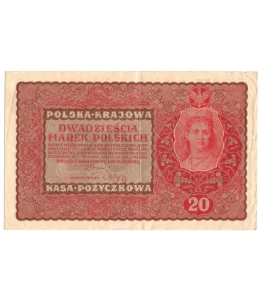 20 marek polskich (PKKP) 1919, stan 3, II serja FB