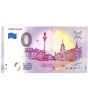 Banknot 0 Euro Warszawa