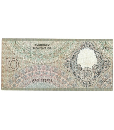 Holandia - 10 Guldenów 1943 r. - Stan 3
