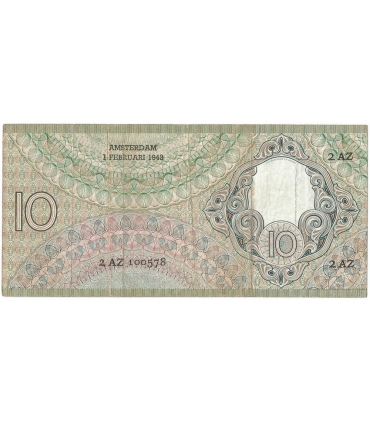 Holandia - 10 Guldenów 1943 r. - Stan 3