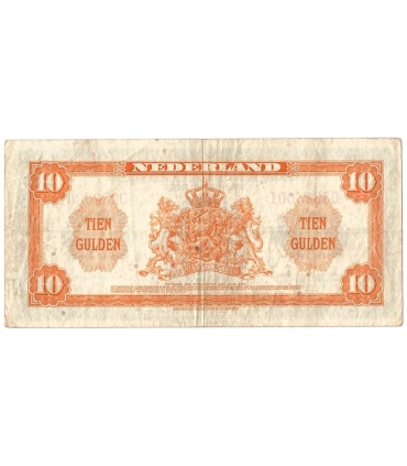 Holandia - 10 Guldenów 1943 r. - Stan 3