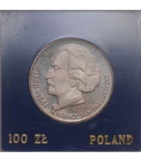 100 zł, Ignacy Jan Paderewski 1975 w klipie PRL