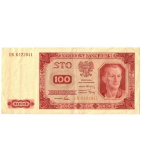 100 zł, 1948, seria IN, stan 3