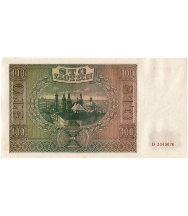 Banknot 100 złotych 1941 stan 2+, Ser. D