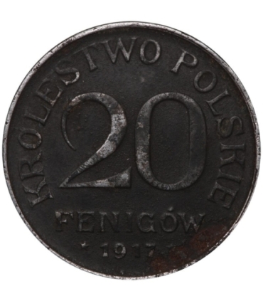 Królestwo Polskie, 20 Fenigów 1918