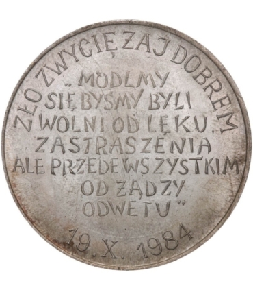 Medal Ks. Jerzy Popiełuszko, 1984