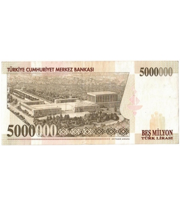 Banknot Turcja 5000000 liras (lirów tureckich)