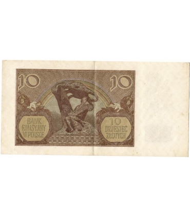 10 złotych banknot 1940, Seria H, stan 3