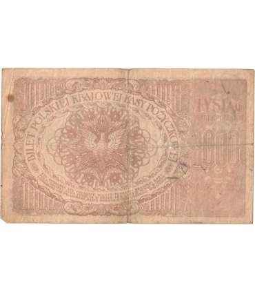 1000 marek 1919, Kościuszko, seria C, stan 3-