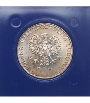 200 zł, XXI Igrzyska Olimpiady 1975 Montreal, kolekcjonerska w kapslu NBP
