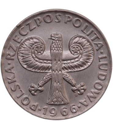 10 złotych Mała kolumna, 1966, stan 1-