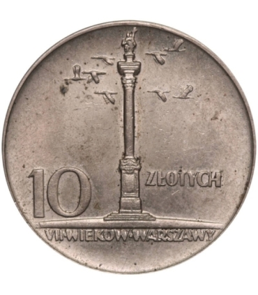 10 złotych Mała kolumna, 1966, stan 1-