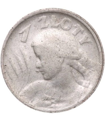 1 zł Żniwiarka 1924 rok róg i pochodnia