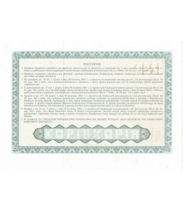 Powszechne świadectwo udziałowe, AA0006239