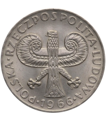 10 złotych Mała kolumna, 1966, stan 1-