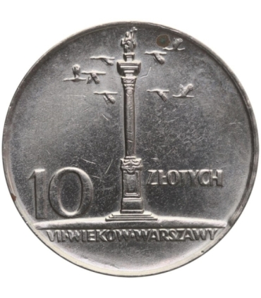 10 złotych Mała kolumna, 1966, stan 1-