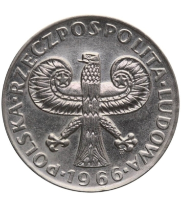 10 złotych Mała kolumna, 1966, stan 1-