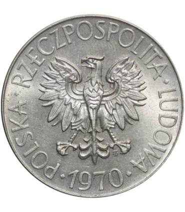 10 zł Kościuszko, 1970, piękna, wyselekcjonowana
