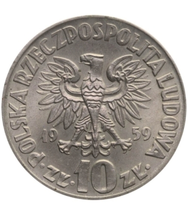10 zł, Mikołaj Kopernik, 1959, stan 2+