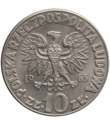 10 zł, Mikołaj Kopernik, 1965, stan 2+