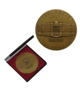 Medal 100-lecie Szpitala Dzieciątka Jezus 1901-2001, etui