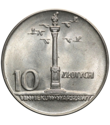 10 zł Kolumna Zygmunta, 1965, piękna, wyselekcjonowana