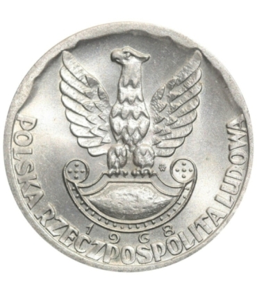10 zł XXV lat Ludowego Wojska Polskiego, 1968, piękna, wyselekcjonowana