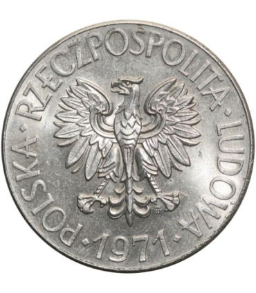 10 zł Tadeusz Kościuszko, 1971, piękna, wyselekcjonowana