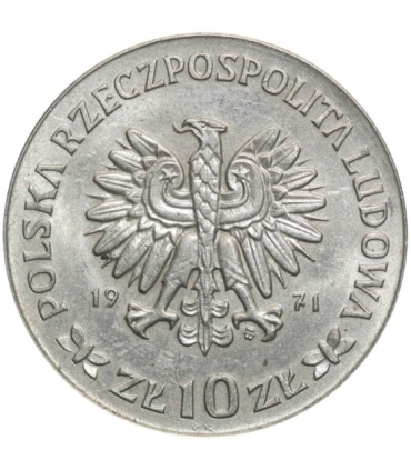 10 zł 50. Rocznica III Powstania Śląskiego, 1971, piękna, wyselekcjonowana