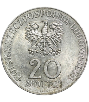 20 zł XXV lat RWPG, 1974, piękna, wyselekcjonowana