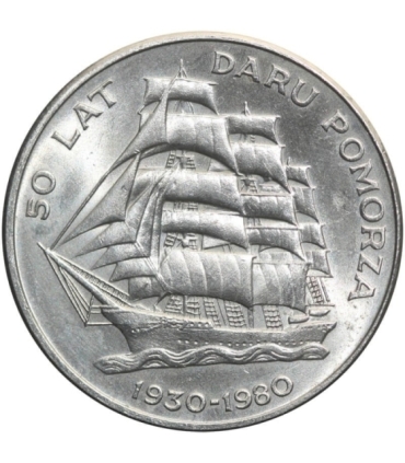 20 zł 50 lat Daru Pomorza, 1980, piękna, wyselekcjonowana