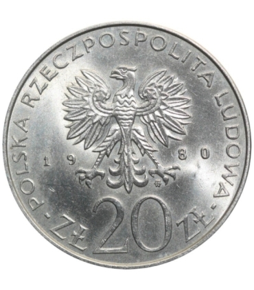 20 zł 50 lat Daru Pomorza, 1980, piękna, wyselekcjonowana