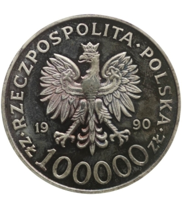 100000zł Solidarność 1990 TYP A, stan 2