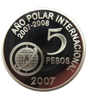 5 Pesos 2007 Rok Polarny