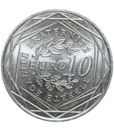 Francja 10 euro, 2009 Siewca, srebro Ag900