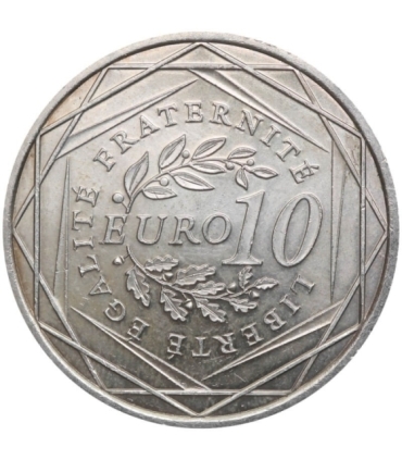 Francja 10 euro, 2009 Siewca, srebro Ag900