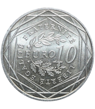 Francja 10 euro, 2009 Siewca, srebro Ag900