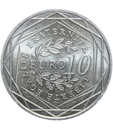 Francja 10 euro, 2009 Siewca, srebro Ag900