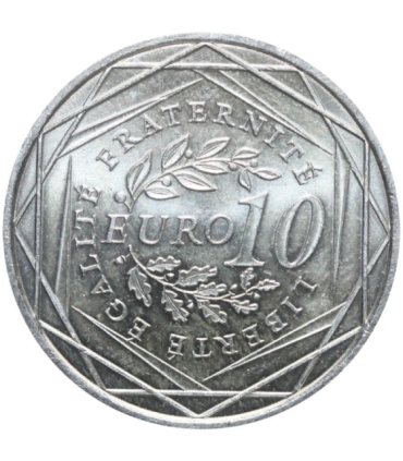 Francja 10 euro, 2009 Siewca, srebro Ag900