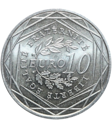 Francja 10 euro, 2009 Siewca, srebro Ag900