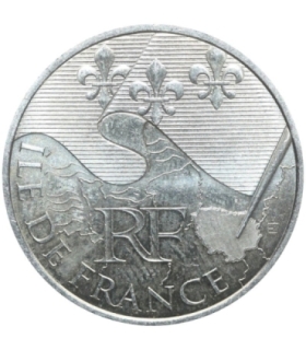 Francja 10 euro, 2010 Francuskie regiony - Ile-de-France, Srebro Ag900