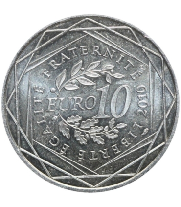 Francja 10 euro, 2010 Francuskie regiony - Ile-de-France, Srebro Ag900