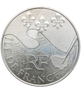 Francja 10 euro, 2010 Francuskie regiony - Ile-de-France, Srebro Ag900