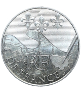 Francja 10 euro, 2010 Francuskie regiony - Ile-de-France, Srebro Ag900