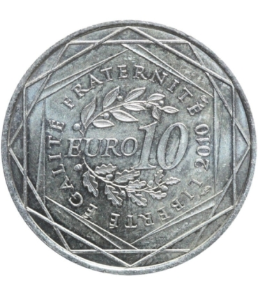 Francja 10 euro, 2010 Francuskie regiony - Ile-de-France, Srebro Ag900
